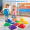 11-Piece Kids Stepping Stone Set for Balance and Coordination with Non-Slip TPE Edging